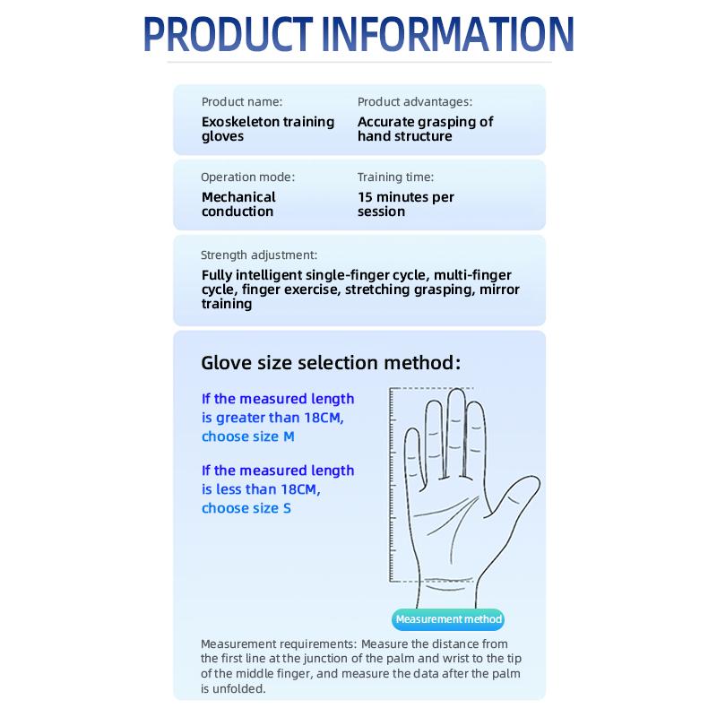 Intelligent Exoskeleton Rehabilitation Robot Gloves Equipment Hand Function Rehabilitation Training Massage Device Stroke Hemiplegia