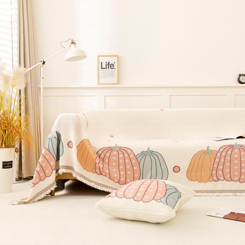 Plush Sofa Towel Autumn and Winter Thickening Sofa Cushion Four Seasons Universal Non-Slip Seat Cushions Sets Cover Cloth