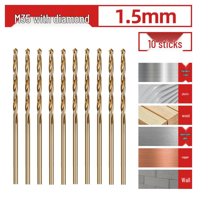 Cobalt-Coated High Hardness 304 Stainless Steel Twist Drill Bit