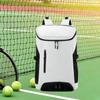 Badminton and Tennis Racket Bag with Separate Shoe Compartment Spacious Nylon Backpack for Fitness and Sports