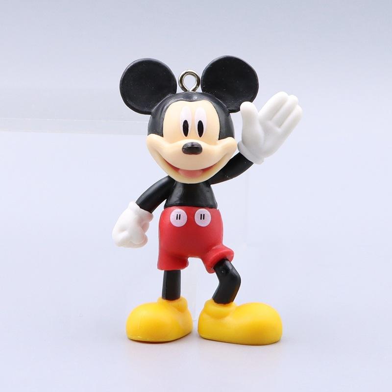 Cute Doll Anime Mickey Pluto Mickey Cartoon Car Keychain Backpack Decoration Pendant Christmas Toy Gift