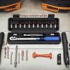 15 gabalu velosipēda griezes atslēgu komplekts 1/4" 2-24Nm divvirzienu velosipēda sešskaldņu atslēgas instruments uzgriežņu atslēgu komplekts ar iepriekš iestatāmiem rokas instrumentiem