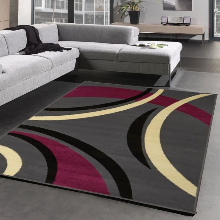 Tapis design et moderne - 60x110 cm - BC JOYLE Violet - Polypropylène - UN AMOUR DE TAPIS