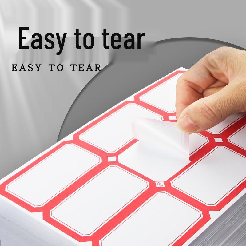 Jumbo Self-Adhesive Rectangular Office Labels - Blank Memo Stickers