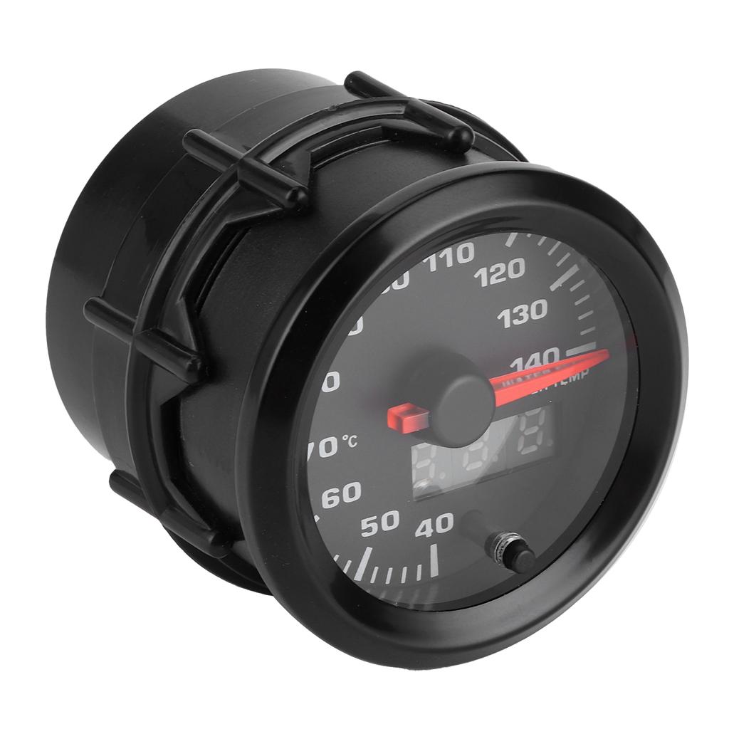 2-Zoll-Wassertemperaturanzeige 40140 Grad Celsius Zeiger 7 Farben LED-Anzeige Universal für 12-V-Autos