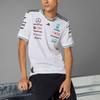 Adidas X Mercedes-Amg Petronas F1 Team Ss25 Driver Jersey Authentic Striped Logo Letter Crew Neck Short Sleeve T-Shirt Men Tops White Black JX5795