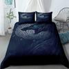 Vigvisir Viking Art Constellation Bedding Set Single Twin Full Queen King Size Polyester Aldult Kids Comforter Quilt Cover Set
