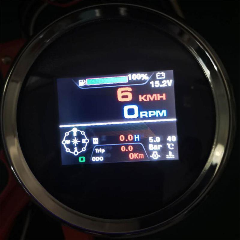 10-112V / 24V Tachometer Speed Water Temperature Fuel Pressure ODO Clock Trip Voltmeter