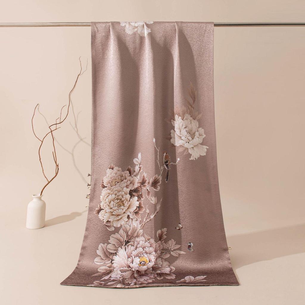 Mulberry Silk Snowflake Scarf: Gift Boxed Qipao Shawl