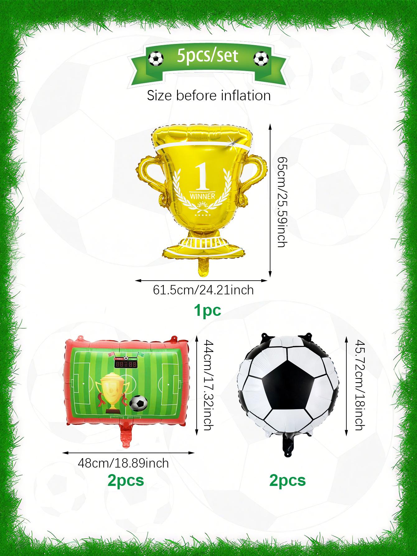 

5pcs/set Football Party Balloon Set, suitable for football matches, birthday party decorations, football-themed parties, Other