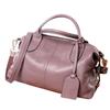 Fashion Boston Genuine Leather Shoulder Bag and Crossbody Bag - Simple and Elegant Single-Shoulder Bag