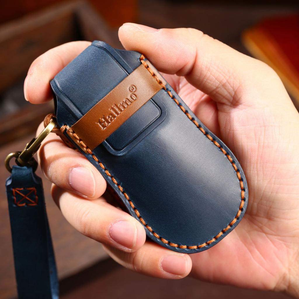 Car Key Fob For Xpeng Xiaopeng P5 P7 G9 G3I    4 Bottons Leather Car Key Case Cover Shell  Accessories