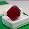 Red Ruby Mozambique Natural 40-42 Ct Cube Cut Beautiful Certified Gemstone