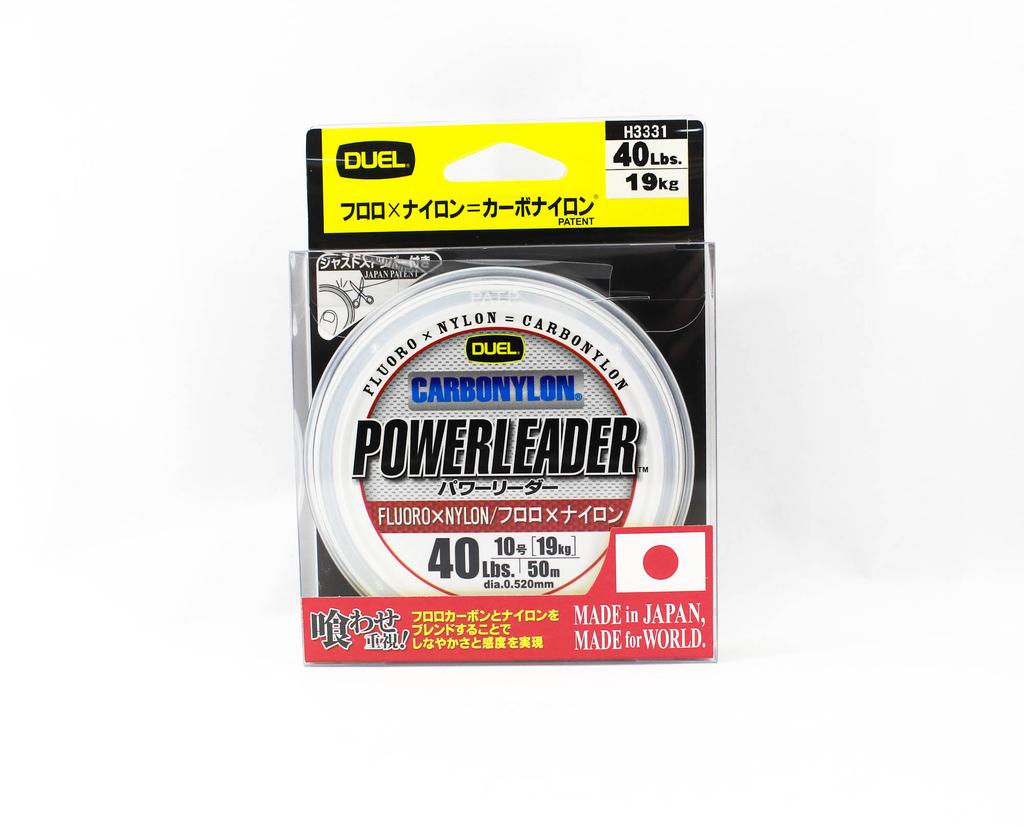 Yo Zuri Duel Powerleader Fluorocarbon Nylon Blend 50m 40lb 0.52mm H3331