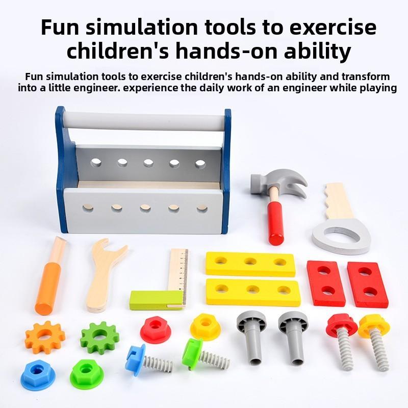 Wooden Kids Tool Set With Classic Design For Imaginative Play And Learning