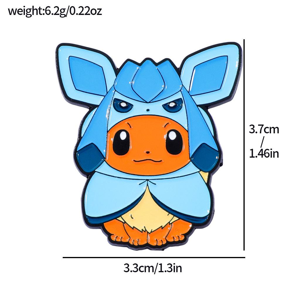 Japanese Anime Pokémon Metal Badge Pokémon Pokémon Pokémon Alloy Brooch