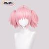 Kaname Madoka Wig Puella Magi Madoka Magica Cosplay Wig 30cm Pink Hair With Double Ponytails Heat Resistant Hair Wigs