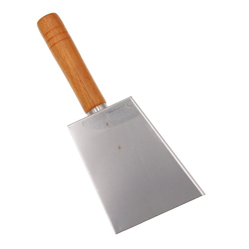 Stainless Steel Shovel with Wood Handle for Beekeepers Hives Cleaner Beekeeping Equipment Bees Farming Accessories
