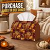 1pc Farmhouse Rustic Harvest Tissue Box | Multi-functional Seasonal Hot Napkin Dispenser, Two Sizes Available Suitable for Home, Harvest Parties Pumpk