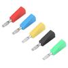 10pcs P3002 4mm Nickel Plated Speaker Banana Plug Connector Test Probe Binding Post