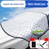 Universal Half Car Cover for Winter: Anti-Frost and Anti-Snow Protection for Front Windshield.