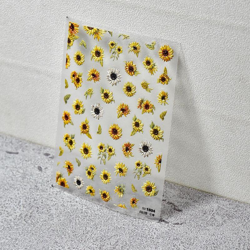 

Горячий стикер для ногтей «Ромашка Подсолнух Томони» Sunflower 1804((Relief))