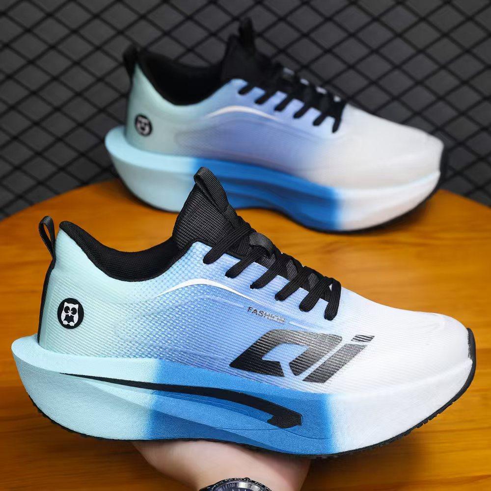 Men's shoes autumn and winter new breathable running shoes shock absorption and rebound men's and women's racing soft-soled rebound running sports