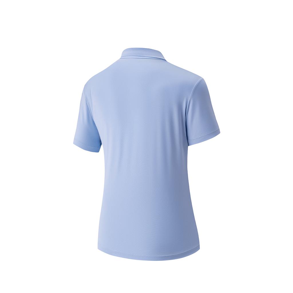 Anta Camisa Polo de Verão Feminina Tops Azul Vibrante 962628103-2