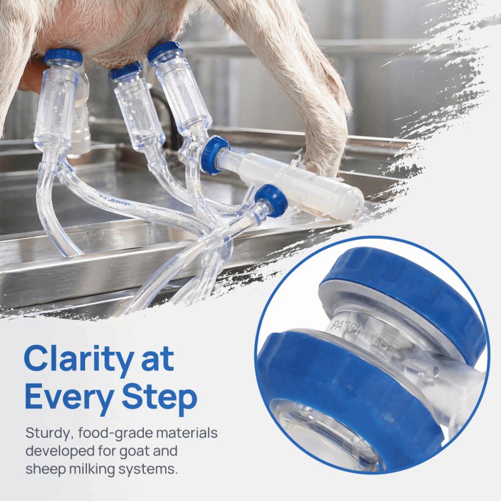 3Pcs Plastic Sheep Milker Machine Durable Milking Teat Cup  Sheep Milking Machine