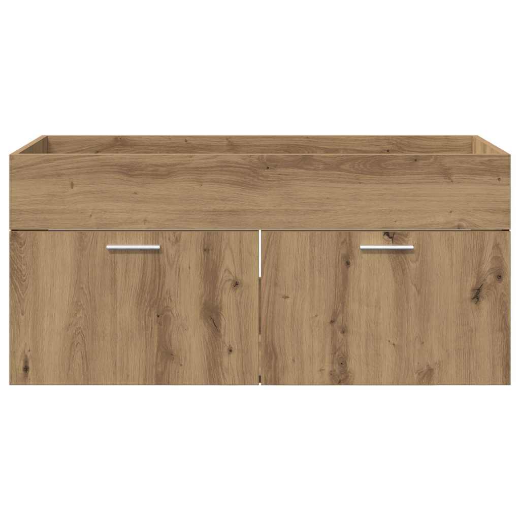 Washbasin Cabinet with Door Artisan Oak Wood Based Material