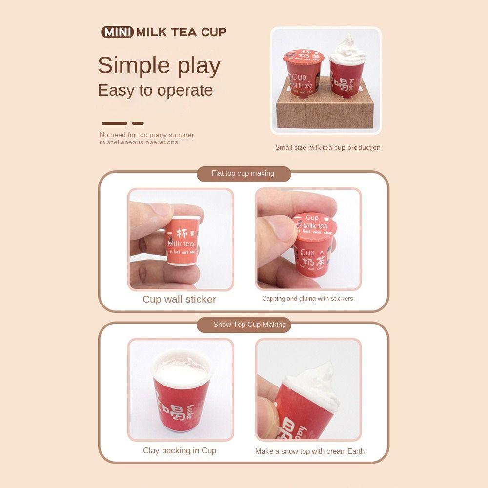 Colorful Stress Relieve Toys Set Bubble Tea Charm DIY Material Package Set Toy Accessories DIY Toy