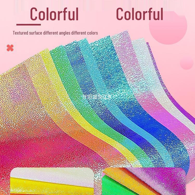 A4 Pearlescent Glitter Origami Paper - Laser-Cut, Glossy, Single-Sided Squares for DIY Projects
