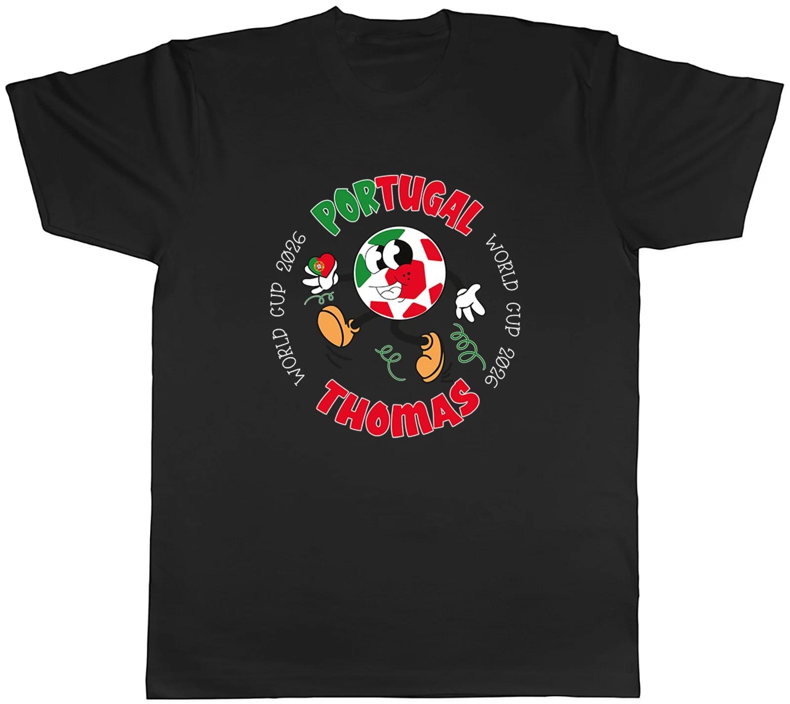 Personalised Portugal World Cup Heart Football Mens T-Shirt Tee Gift Top XL