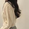 Women Double Zipper Sweater Lapel Short Pullover Crochet Fabric Solid Color Knitted Cardigan Casual Elegant Coat Fall Winter