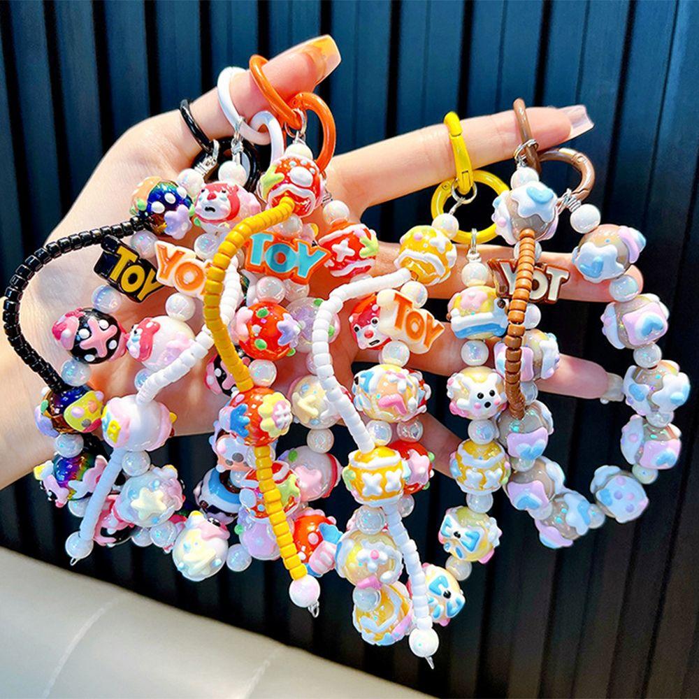 

Симпатичная кукольная машинка брелок милый стиль бусины сумка кулон игрушка бисерная цепочка для сотового телефона студент Style 3