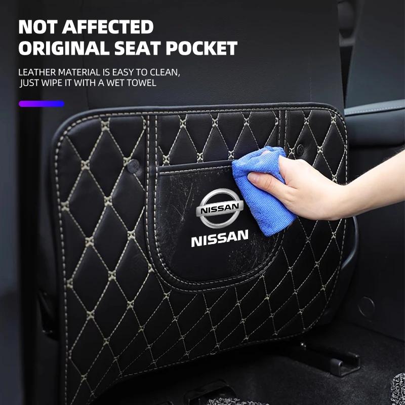 Car Anti-Kick Mats Auto Seat Back Protector Cover Anti Kick Pad For Nissan Nismo Tiida Teana Skyline Juke X-trail Almera Qashqai