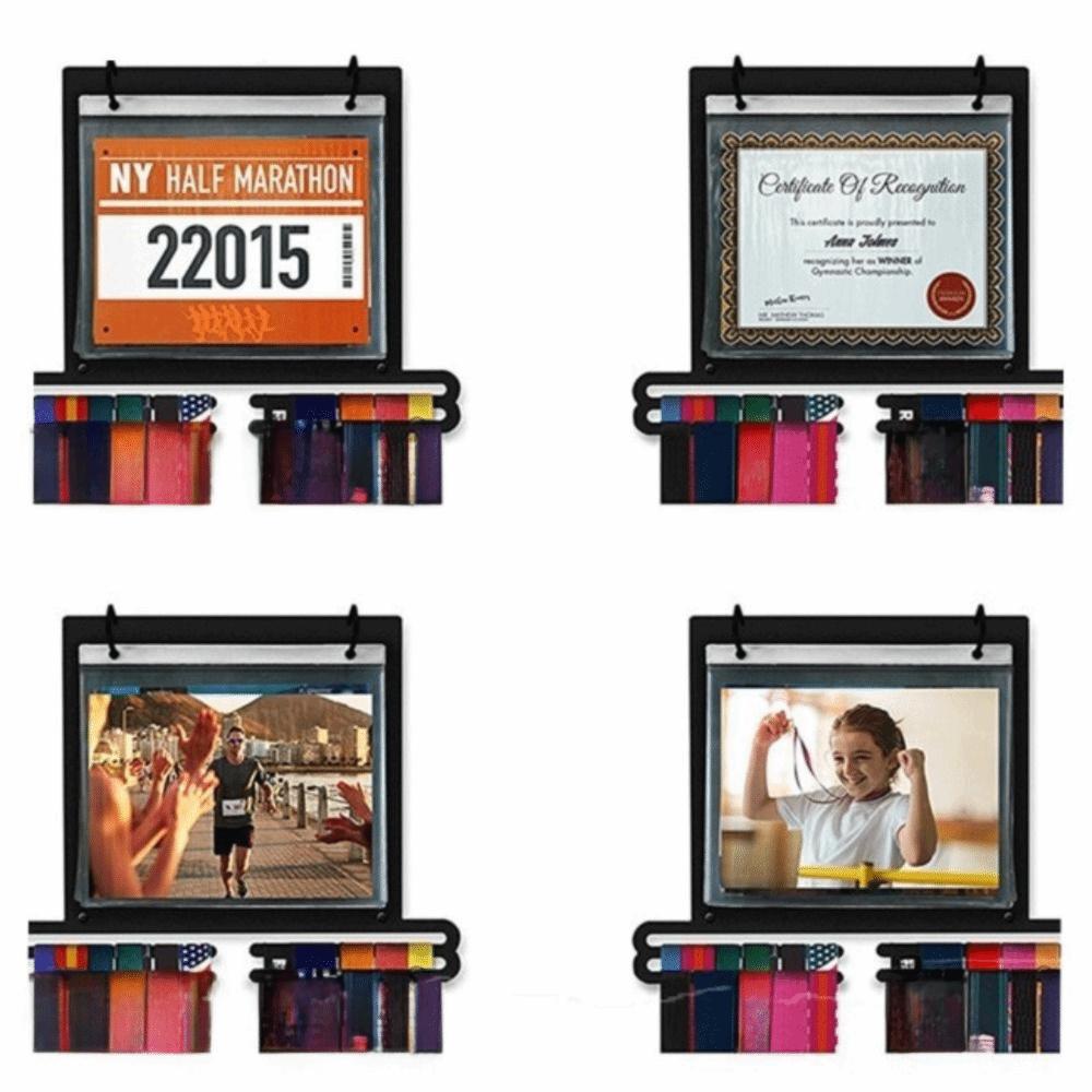 Iron Display Stand Storage Marathon Running Bib Holder Medal Hanger  Soccer Swim Running