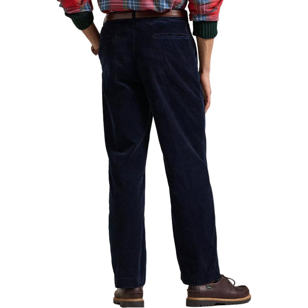 Polo Ralph Lauren Solid Color Mid Waist Drawstring Casual Pants Men bottoms Blue 710944489-002