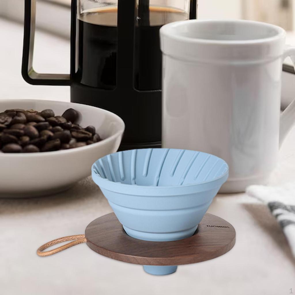 Coffee Filter Cone Silicone Holder Drip for Travel