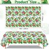 4 Pack Tropical Flower Tablecloth Hawaiian Luau Tablecloths Floral Butterfly Table Cloth Summer Beach Pool Kids Birthday Table Cover Supplies 51 X