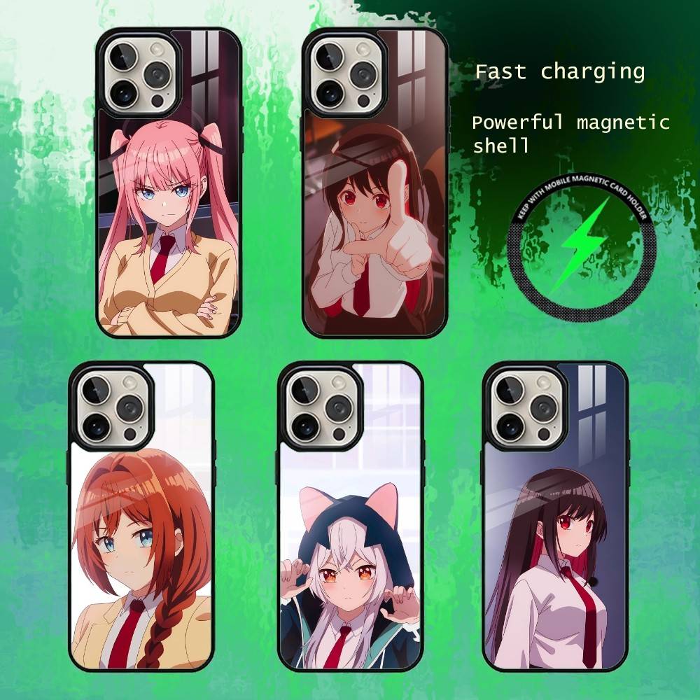 Anime Tune In to the Midnight Heart Phone Case For iPhone17,16,15,14,13 Plus,Pro Max Magnetic For Magsafe Wireless Charging