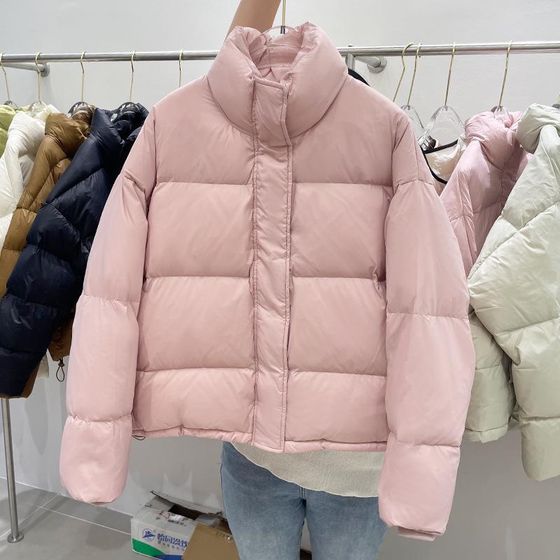 Winter New Down Jacket Women's Stand-up Collar Loose Thickened Warm Short Small Bread Jacket