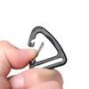 Plastic Alloy Outdoor Tool Keychain Belt Buckles Spring Quickdraws Clip Triangle Carabiner Hooks