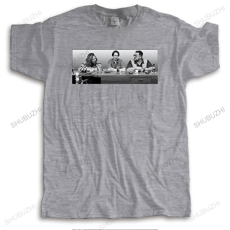 Fashion Brand T Shirt Unisexs Crew Neck Tees The Dude At The Bar Big Lebowski Cult Fim Movie Summer Male Short Sleeve Tshirt