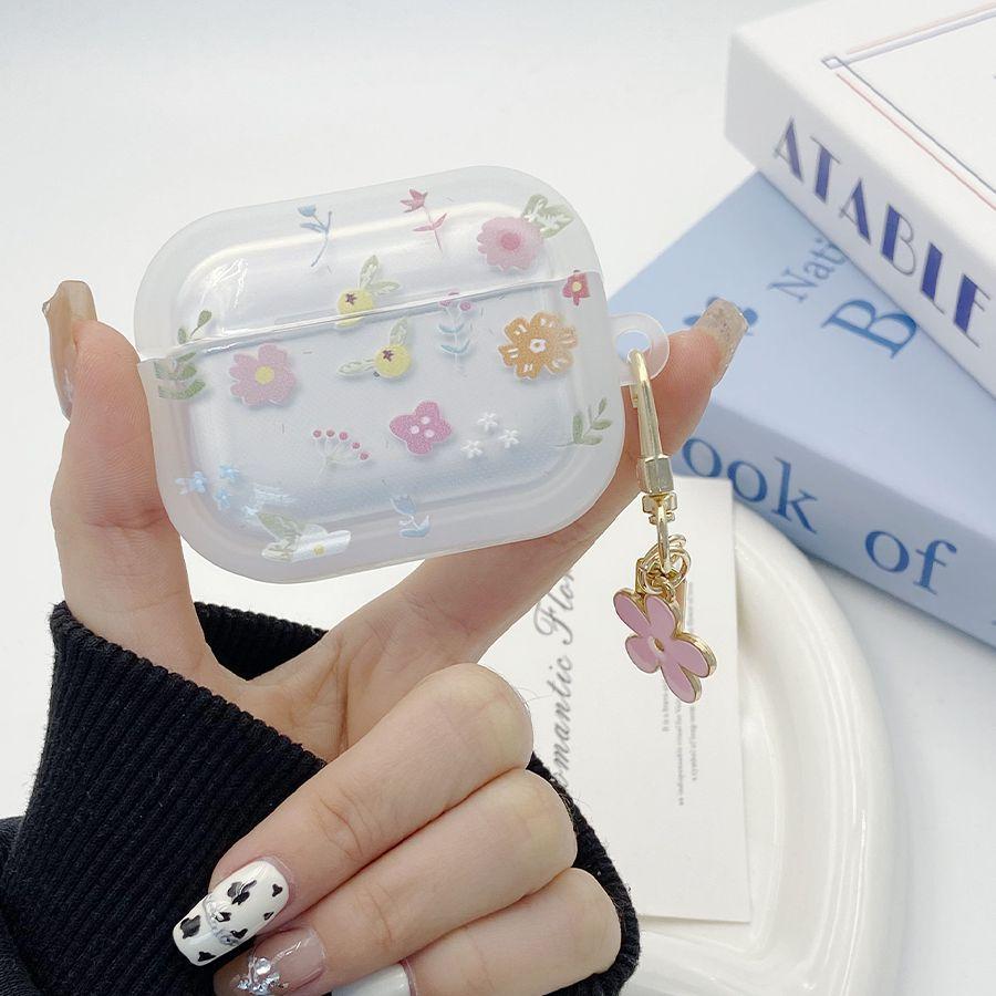 Flowers are suitable for Apple earphone case 1st generation Bluetooth earphone case soft case