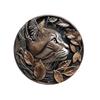 Round Metal Tin Sign Art Painting Wreath Decorative Plates Entrance Decor Gift Mask Theme For Bar Cafe Club Home Room Wall Decor