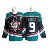 Mens Vintage Ice Hockey Jersey Team Duck 15 Embroidered Cotton Blend Practice Uniform Adult Fall Season