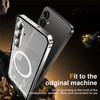 Aluminium Metal Clear Case for Samsung galaxy S25 S24 FE S23 S22 S21 Ultra Note 10Plus Camera Lens Film Protection Magnetic Case