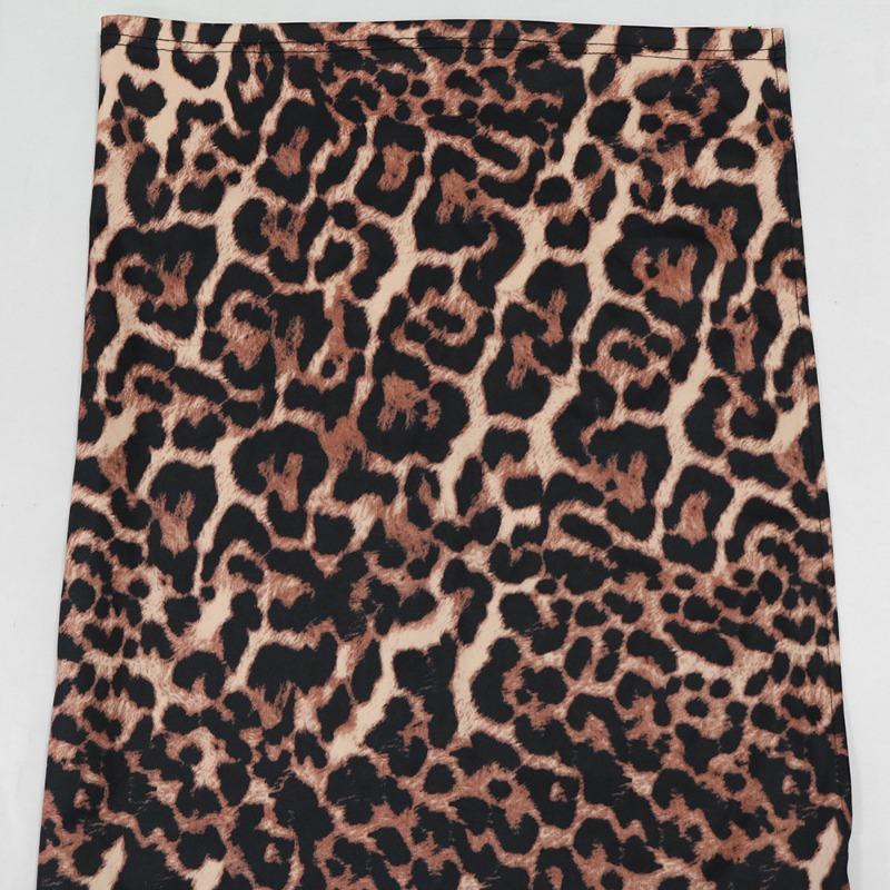 Women's Halter Split Long Dress with Stylish Fluffy Long Sleeve Print Two-piece Set