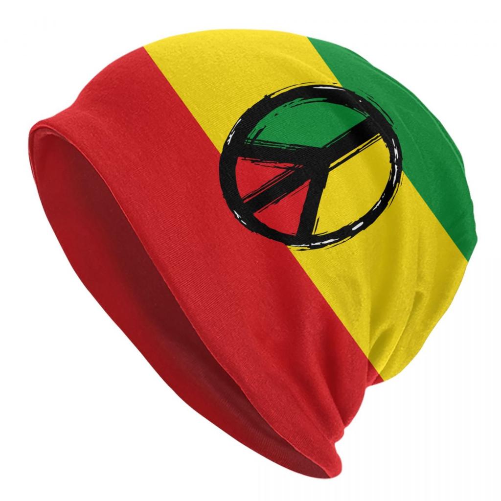 Custom Lion Of Judah Rasta Jamaica Reggae Skullies Beanies Caps Unisex Winter Warm Knitting Hat WoUnisex Unisex Cool Adult Bonnet Hats